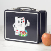 トランプのポーカーチップ付きトランプのポーカーカード メタルランチボックス (インサイチュ)