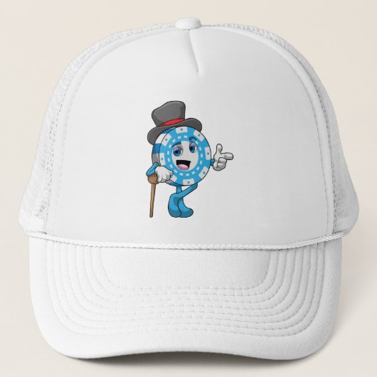 トランプのポーカーチップ付トランプのポーカー キャップ (正面)