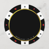 トランプのポーカーチップ結婚披露宴 メニュー (裏面)