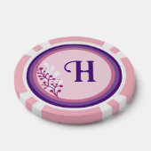 トランプのポーカーチップ – フローラ追加イニシャル- ポーカーチップ (シングル)