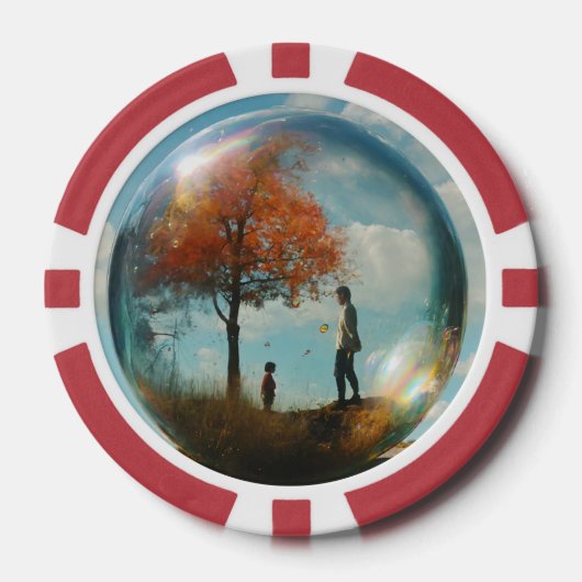 トランプのポーカーチップ ポーカーチップ (正面)