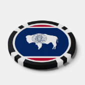 トランプのポーカーチップ(ワイオミング州旗) ポーカーチップ (シングル)