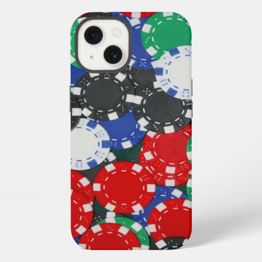 トランプのポーカーチップ iPhoneケース (裏面)
