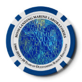 トランプのポーカーチップ： MLML 50周年記念（地球） ポーカーチップ (裏面)