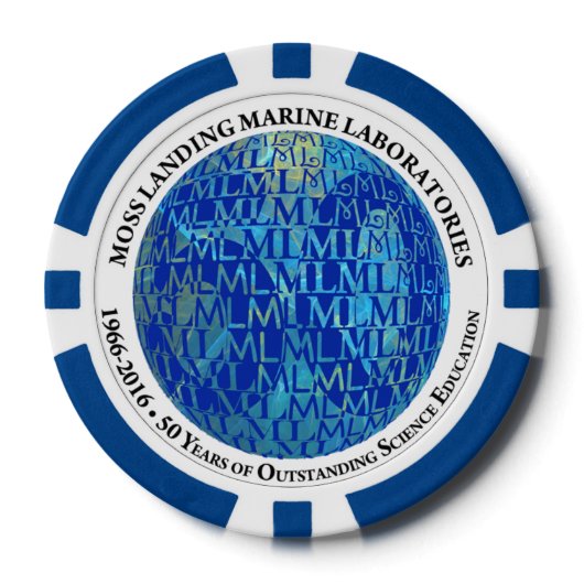 トランプのポーカーチップ： MLML 50周年記念（地球） ポーカーチップ (正面)