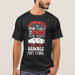 トランプのポーカートランプのポーカープレイヤー賭博ルーレットリタイア Tシャツ