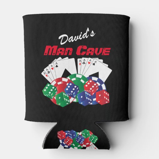 トランプのポーカーナイトアットザマンケーブ 缶クーラー (裏面)