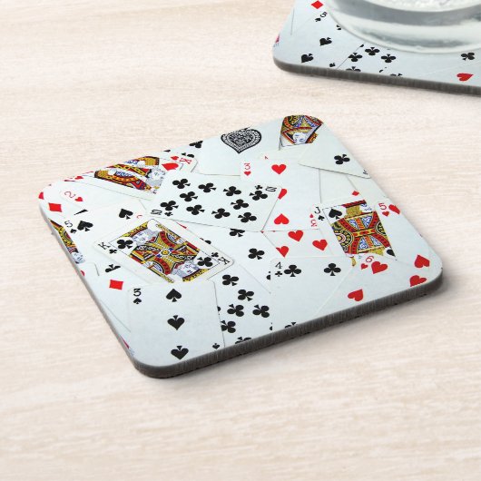 トランプのポーカーナイトコルクコースター コースター (左側)