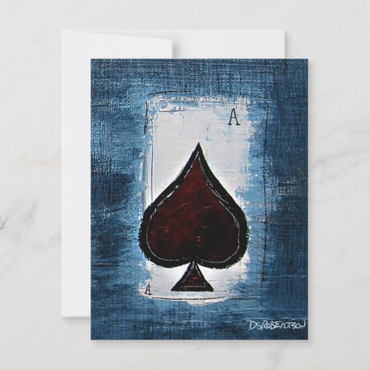 トランプのポーカーナイト招待状 招待状 (正面)