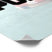 トランプのポーカーナイト遊とRedとOlive Gre ポスター (角)