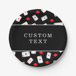 トランプのポーカーナイト遊のカードパーティー紙プレート ペーパープレート
