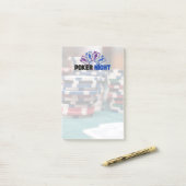 トランプのポーカーナイト(トランプとトランプのポーカーチップ) ポストイット (デスク上)