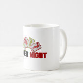 トランプのポーカーナイト(トランプ) コーヒーマグカップ (正面右)