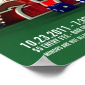 トランプのポーカーナイト – ポスター (角)