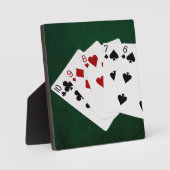 トランプのポーカーハンズストレート – 10～6 フォトプラーク (正面)