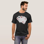 トランプのポーカーハンズストレート – 6~2 Tシャツ (正面フル)