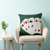 トランプのポーカーハンズフルハウスエイトアンドフォー クッション (椅子)