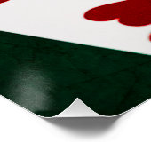 トランプのポーカーハンズフルハウスエース&テン ポスター (コーナー)