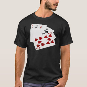 トランプのポーカーハンズフルハウスエース&テン Tシャツ