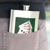 トランプのポーカーハンズフルハウスクイーンアンドナイン フラスク (インサイチュ)