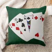 トランプのポーカーハンズワンペア10 クッション (ブランケット)