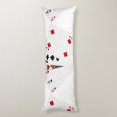 トランプのポーカーハンズワンペア – エース ボディピロー (裏面 (縦))