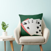 トランプのポーカーハンズ – デッドマンズハンド クッション (椅子)