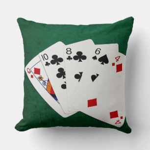 トランプのポーカーハンズ – ハイカード – クイーン クッション