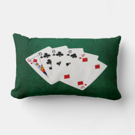トランプのポーカーハンズ – ハイカード – クイーン ランバークッション