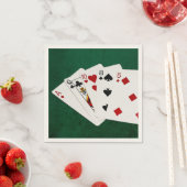 トランプのポーカーハンズ – ハイカード – Ace スタンダードカクテルナプキン (インサイチュ)