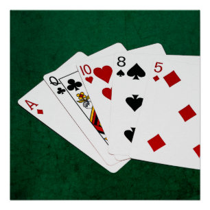トランプのポーカーハンズ – ハイカード – Ace ポスター