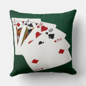 トランプのポーカーハンズ – ワンペア – ジャック クッション (裏面)