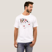 トランプのポーカーハンズ – ワンペア – ジャック Tシャツ (正面フル)