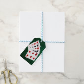 トランプのポーカーハンズ – 種類の4つ – 10と6 ギフトタグ (より糸付き)