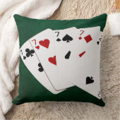トランプのポーカーハンズ – 種類の4つ – 17と2 クッション (ブランケット)