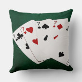 トランプのポーカーハンズ – 種類の4つ – 17と2 クッション (裏面)