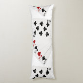 トランプのポーカーハンズ – 種類の4つ – 5と8つ ボディピロー (裏面 (縦))