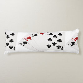 トランプのポーカーハンズ – 種類の4つ – 5と8つ ボディピロー