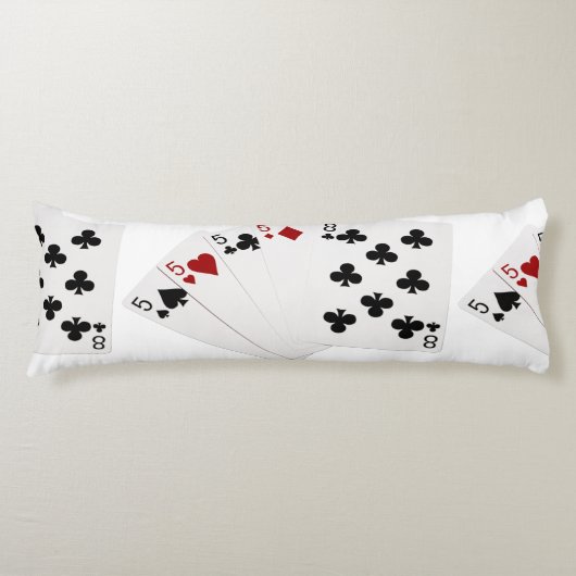 トランプのポーカーハンズ – 種類の4つ – 5と8つ ボディピロー (正面)