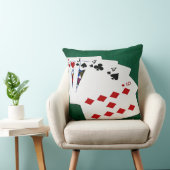 トランプのポーカーハンズ – 2ペア – ジャック、4 クッション (椅子)