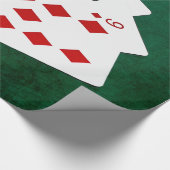 トランプのポーカーハンズ – 2ペア – ジャック、4 ラッピングペーパー (角)