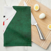 トランプのポーカーハンズ – 2ペア – 10、8 キッチンタオル (四つ折り)