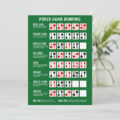 トランプのポーカーハンドランキング(ビジュアル付) サンキューカード (スタンド正面)