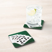 トランプのポーカーハンド王室の – フラッシュ – スペードスーツ コースター (右側)