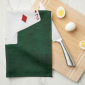 トランプのポーカーハンド – ハイカード – キング キッチンタオル (四つ折り)