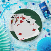 トランプのポーカーハンド – ハイカード – キング ペーパープレート (パーティー)