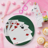 トランプのポーカーハンド – ハイカード – キング ペーパープレート (パーティー)