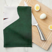 トランプのポーカーハンド – フラッシュ – ダイアモンズスーツ キッチンタオル (四つ折り)