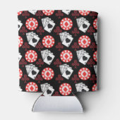 トランプのポーカーパターンエースクロストランプトレンディー 缶クーラー (裏面)