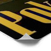 トランプのポーカーパーソナライズされたルーム標識 ポスター (角)